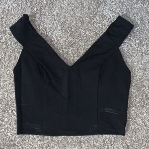 Black crop top